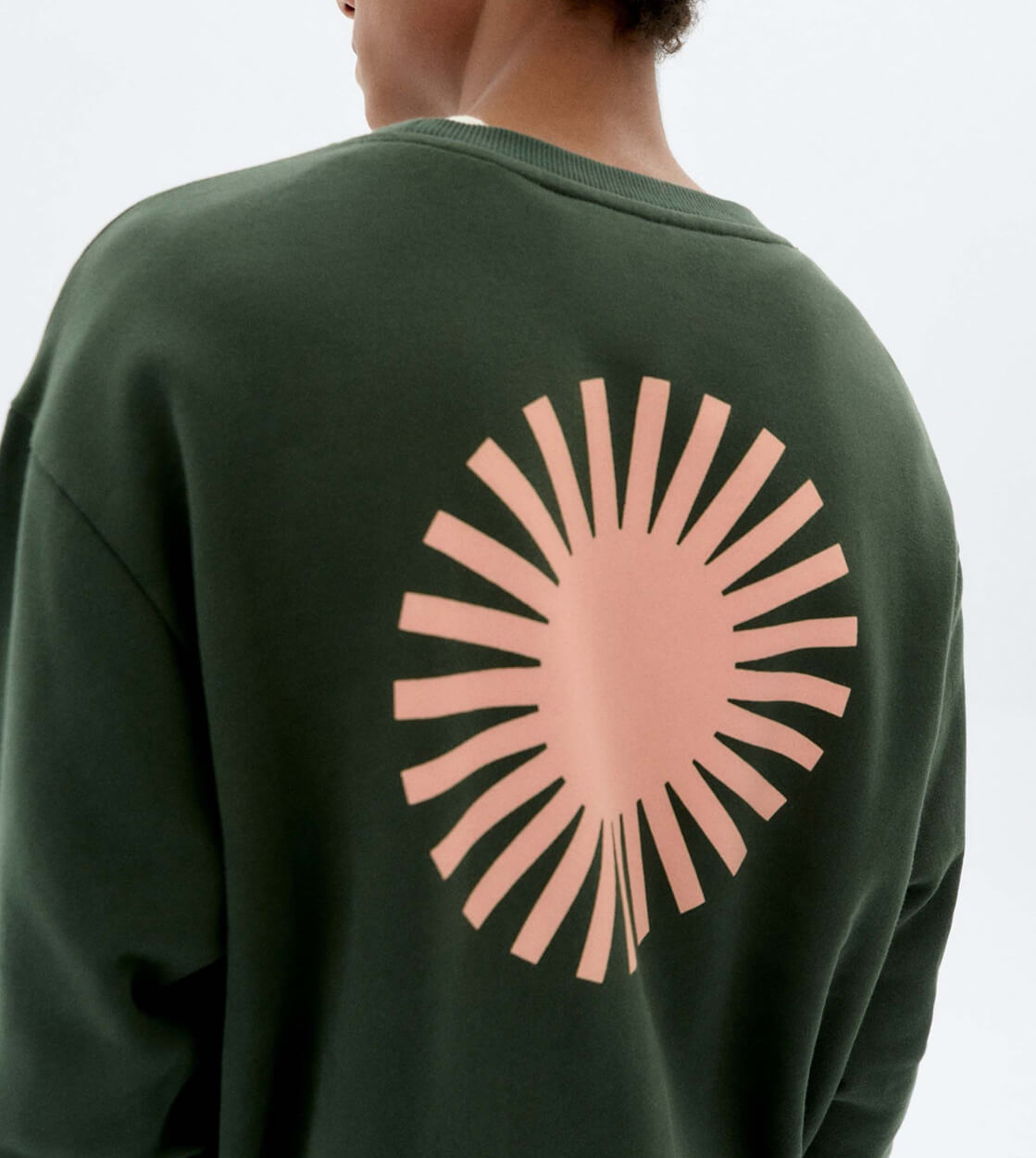 Thinking Mu Sweater Leon green bottle sol contrast