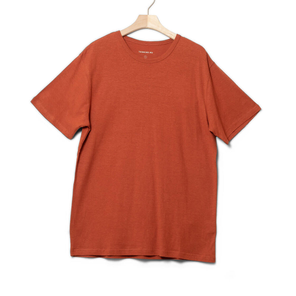 Thinking Mu T-Shirt Hemp red clay