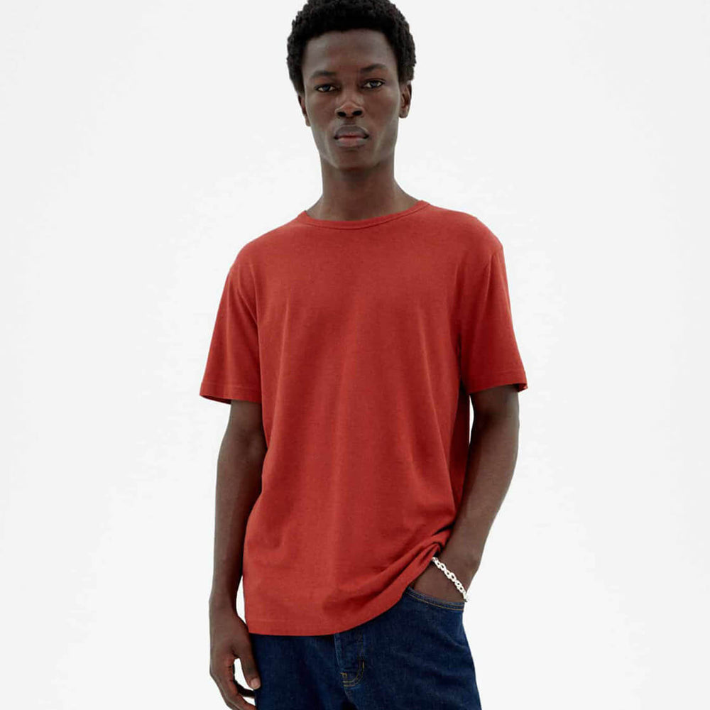 Thinking Mu T-Shirt Hemp red orange