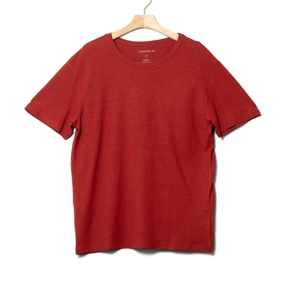 Thinking Mu T-Shirt Hemp red orange