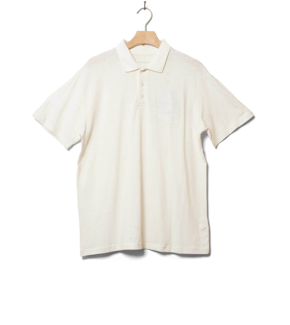 Thinking Mu T-Shirt Polo Hemp white ivory