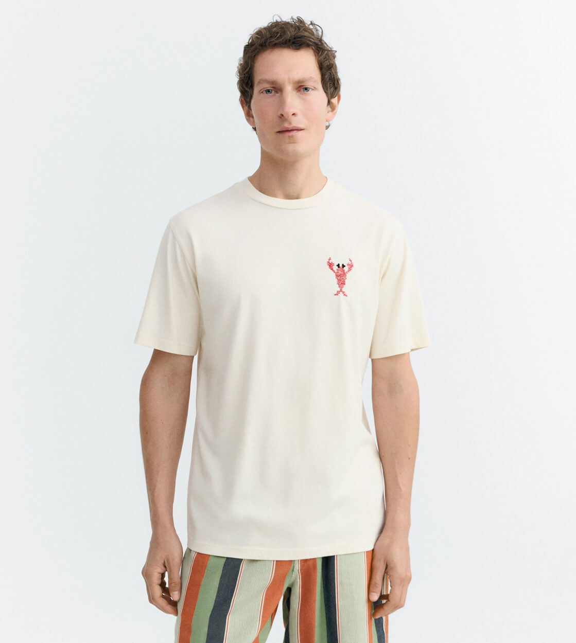 Thinking Mu T-Shirt Zach beige lobster pannacotta
