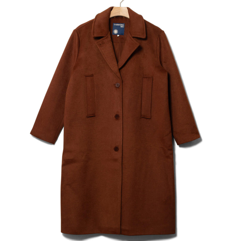 Thinking Mu W Coat Rita brown caramel