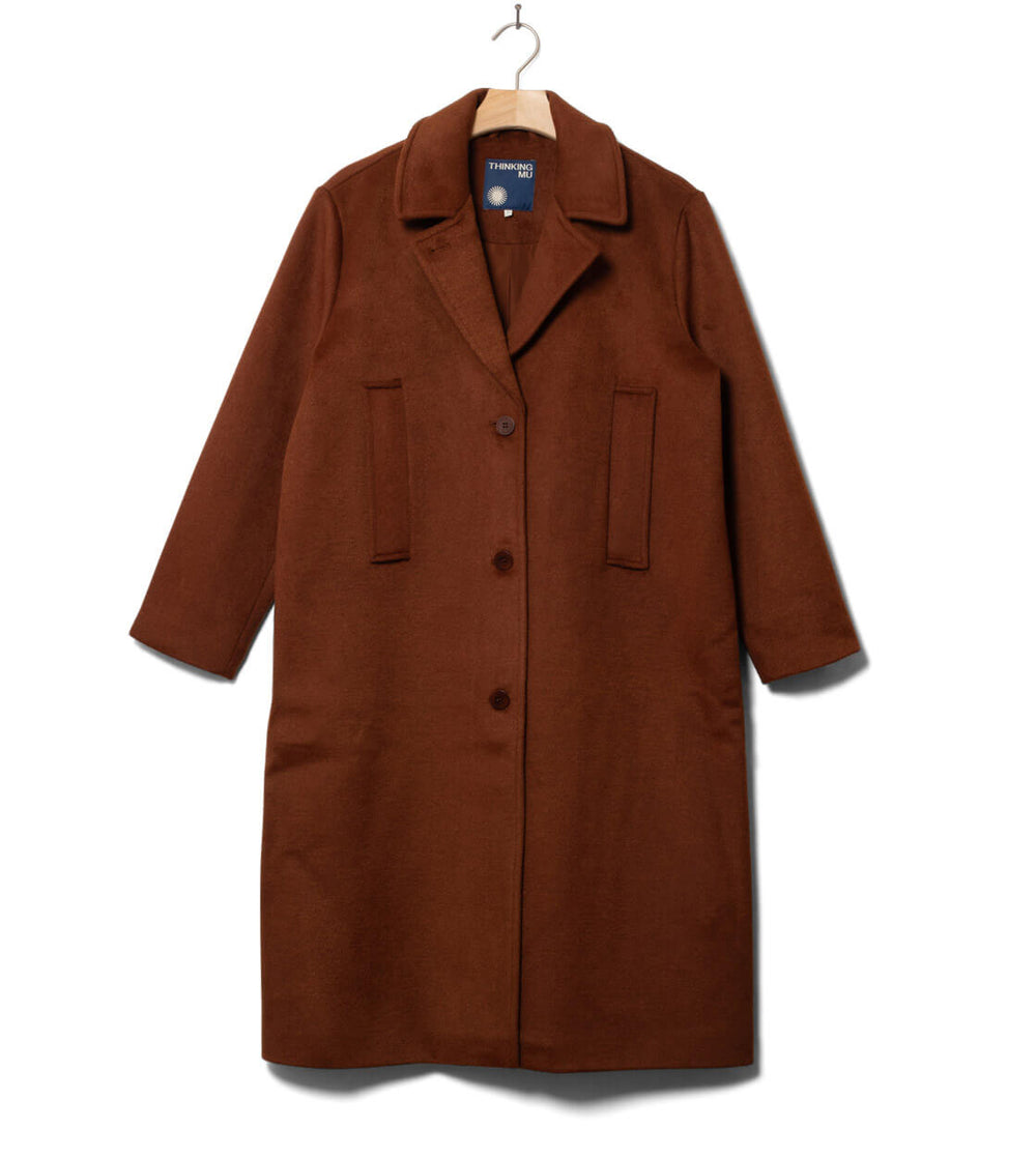 Thinking Mu W Coat Rita brown caramel