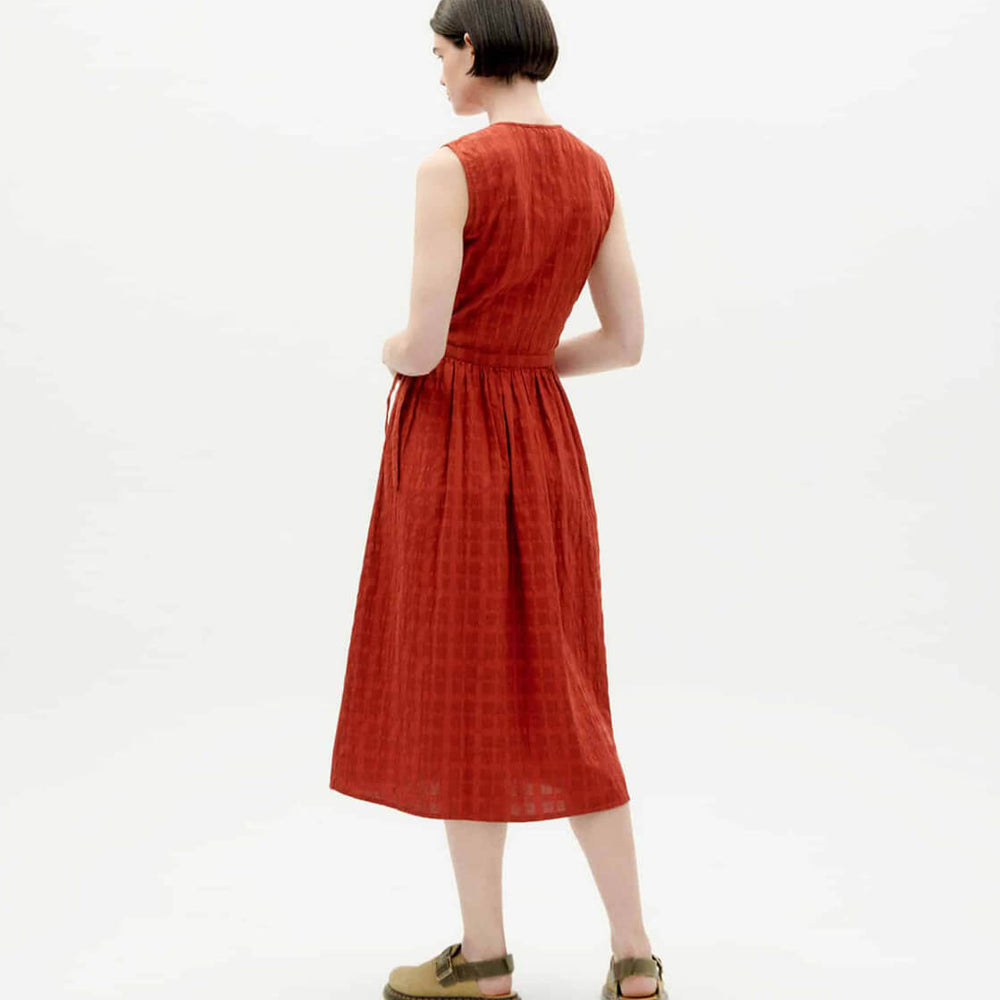 
                      
                        Thinking Mu W Dress Amapola red orangered cuadrito
                      
                    