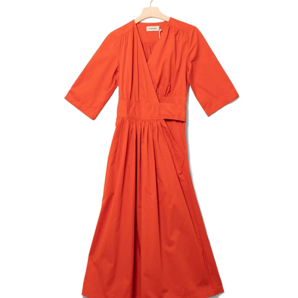 Thinking Mu W Dress Angelica red pumpkin