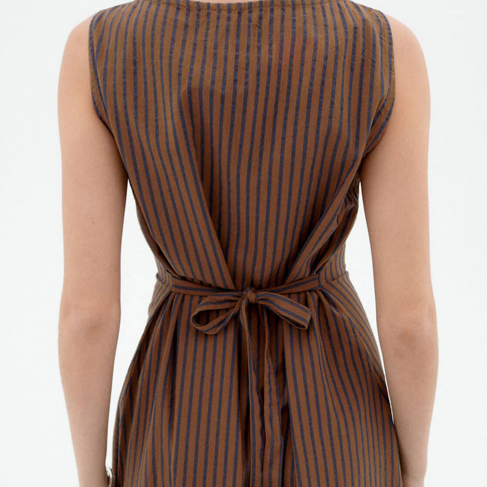 
                      
                        Thinking Mu W Dress Cecile brown stripes
                      
                    