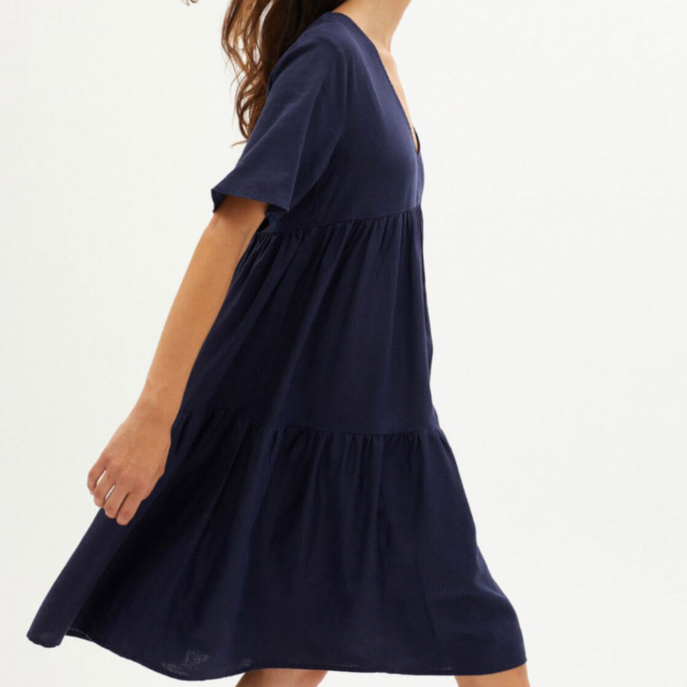 
                      
                        Thinking Mu W Dress Fresia blue navy
                      
                    