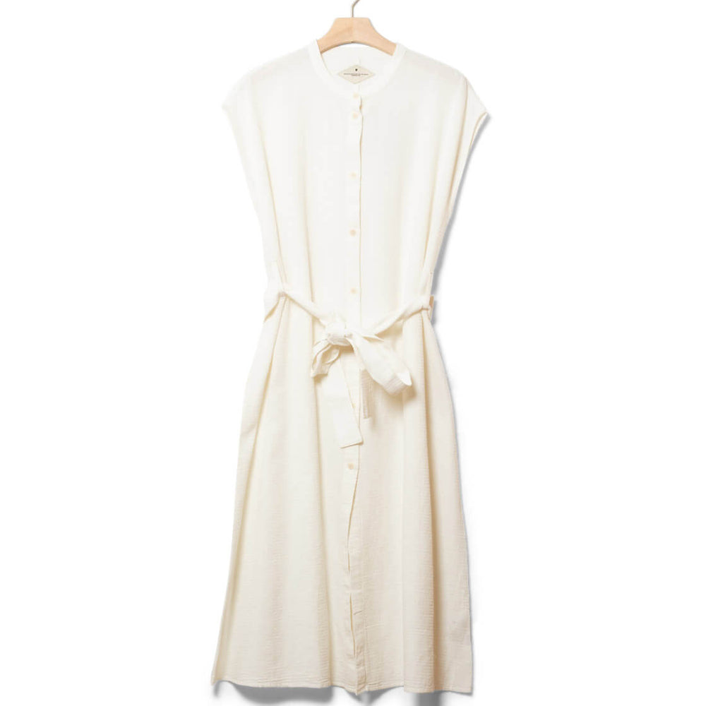 Thinking Mu W Dress Gretel white undyed loop