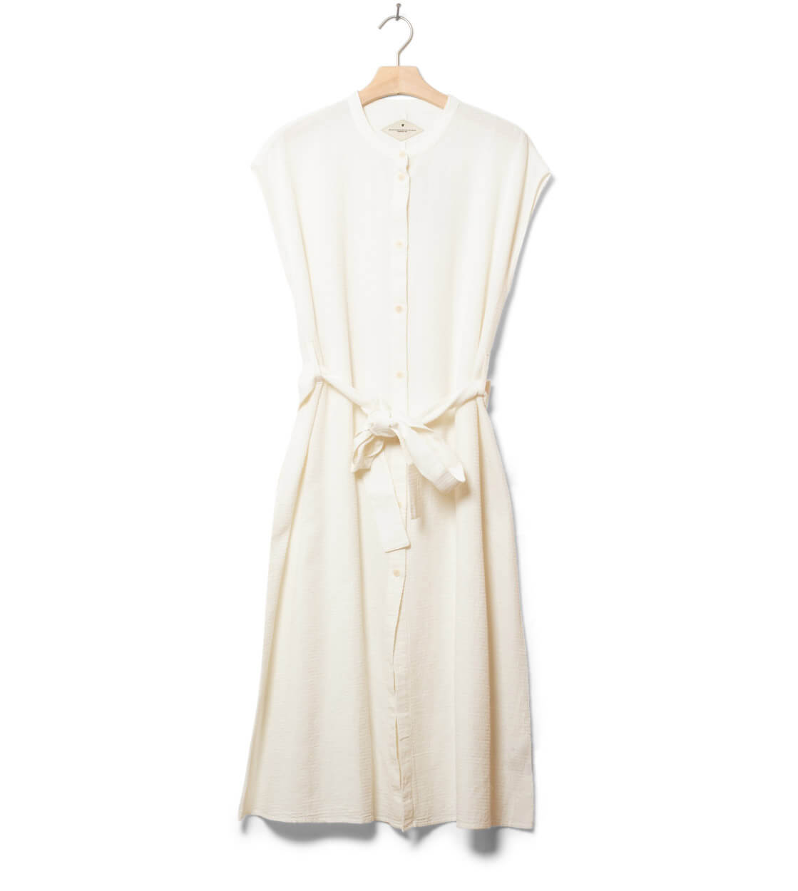 Thinking Mu W Dress Gretel white undyed loop