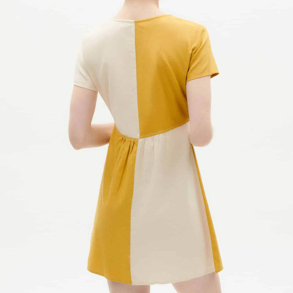 
                      
                        Thinking Mu W Dress Hebe yellow ambar patched
                      
                    