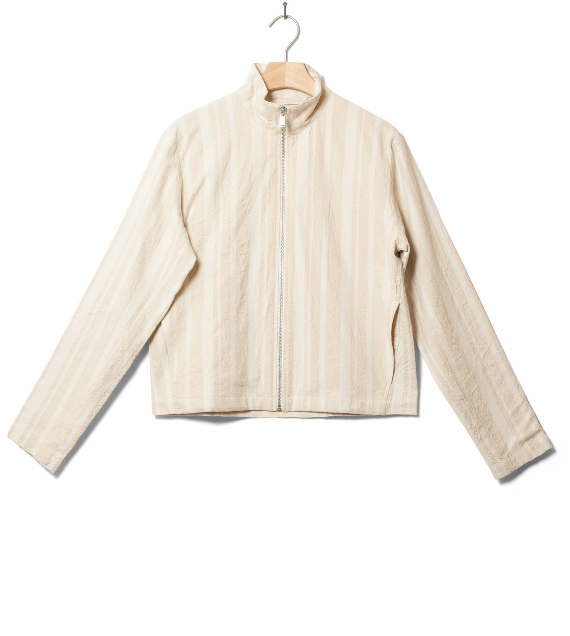 Thinking Mu W Jacket Ceci beige raw dappled