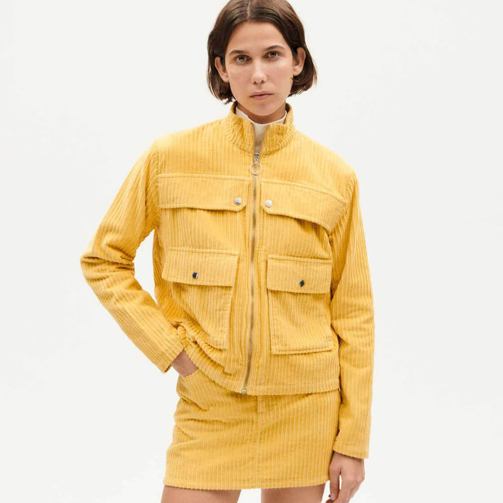 Thinking Mu W Jacket Celia yellow butter