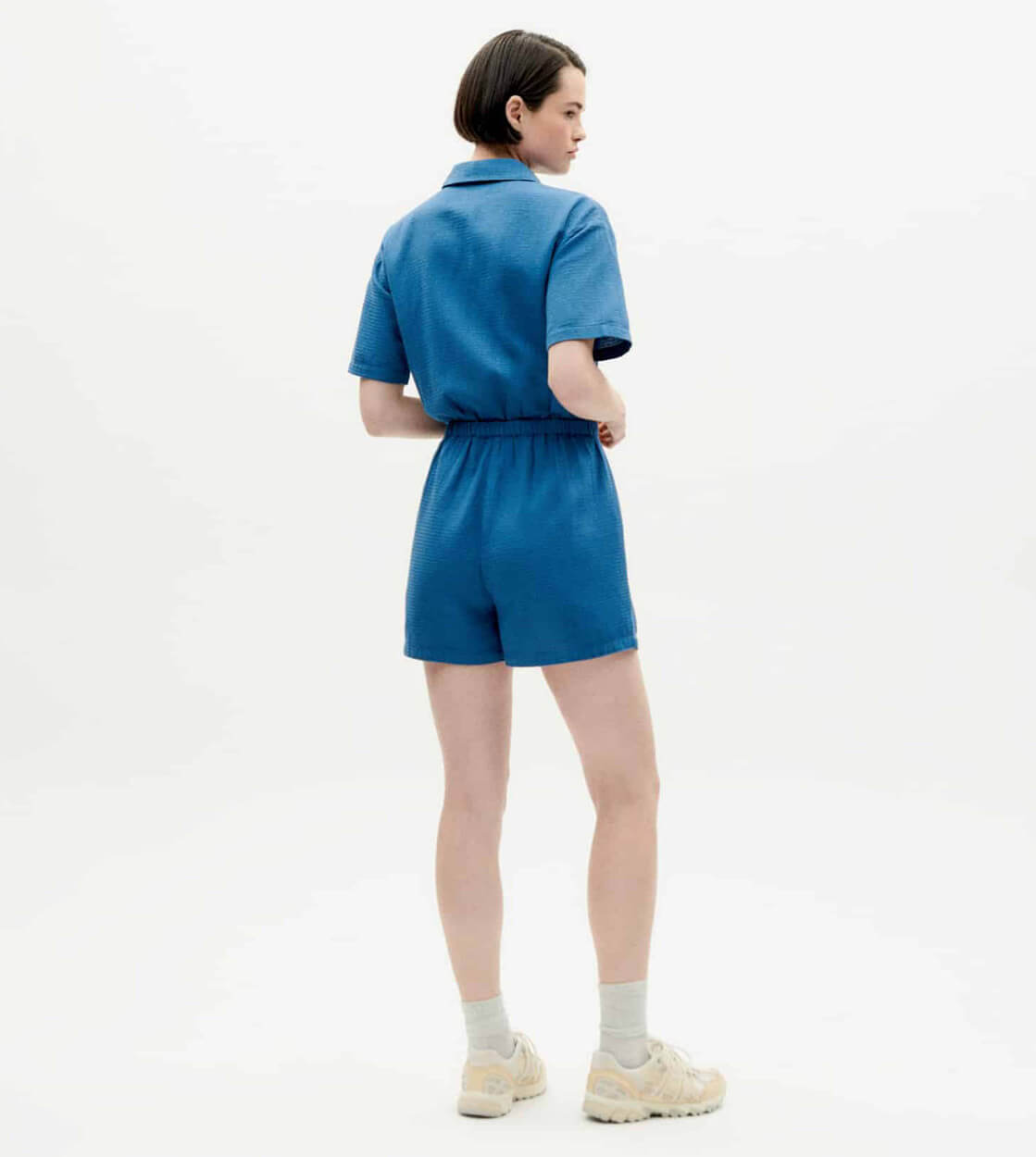 Thinking Mu W Jumpsuit Agata blue dark heritage loop