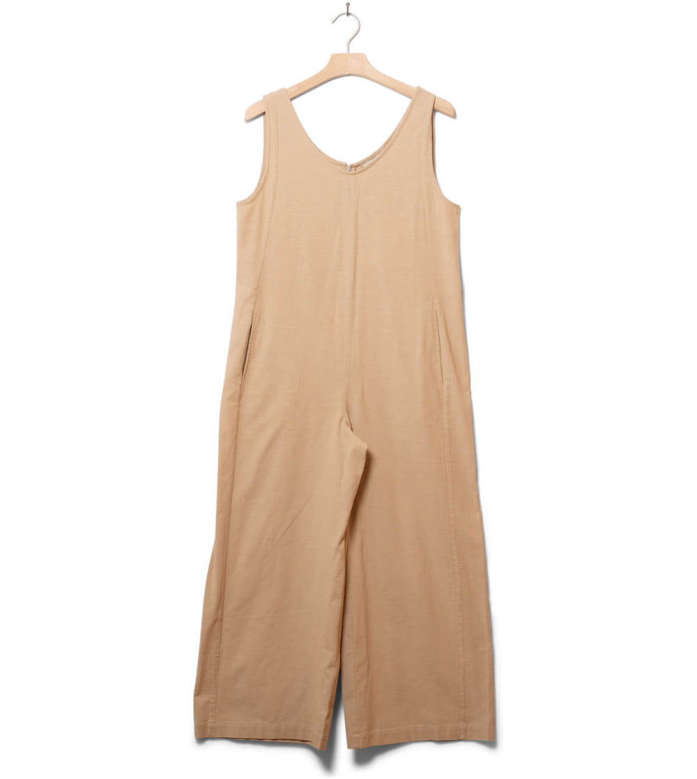 Thinking Mu W Jumpsuit Janis beige oatmeal