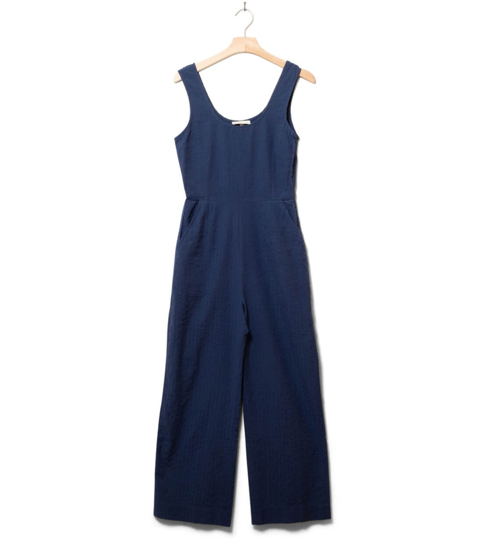 Thinking Mu W Jumpsuit Rafflesia blue cobalt