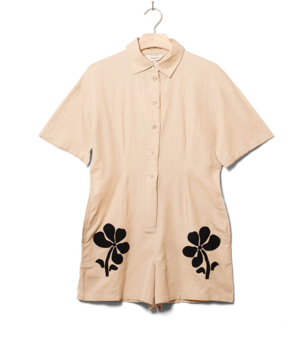 Thinking Mu W Jumpsuit Roberta beige marygold