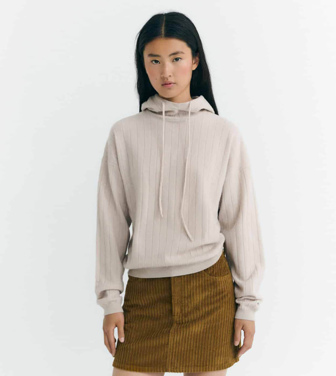 Thinking Mu W Knit Alina beige ecru