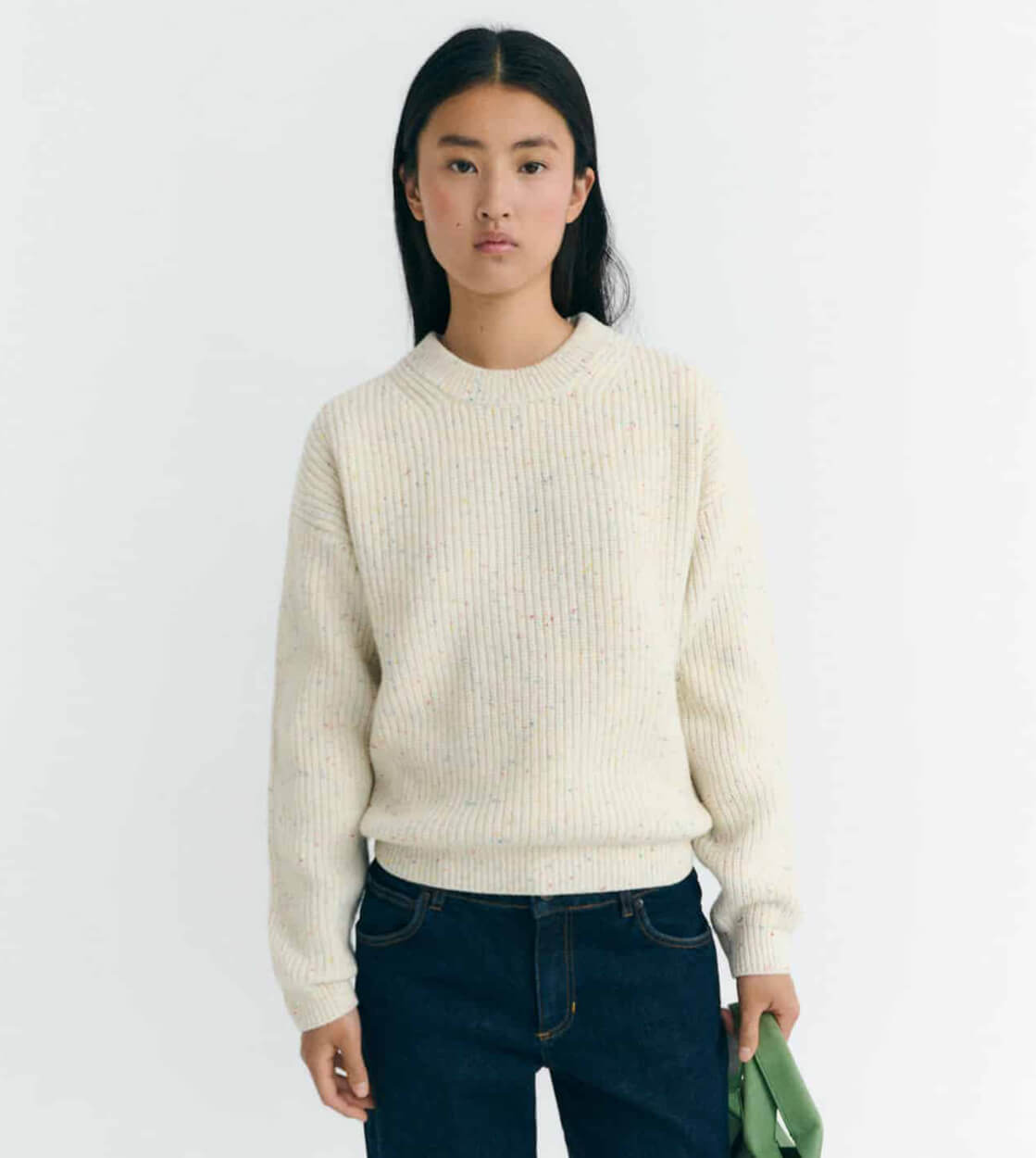 Thinking Mu W Knit Carmen beige ecru