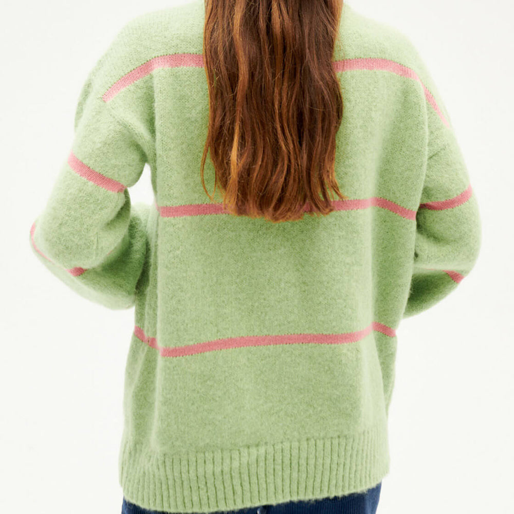 
                      
                        Thinking Mu W Knit Madi Stripes green parrot
                      
                    