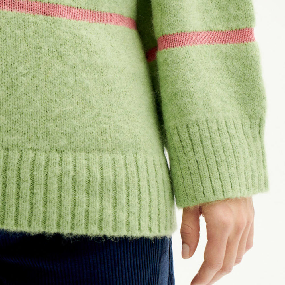 
                      
                        Thinking Mu W Knit Madi Stripes green parrot
                      
                    