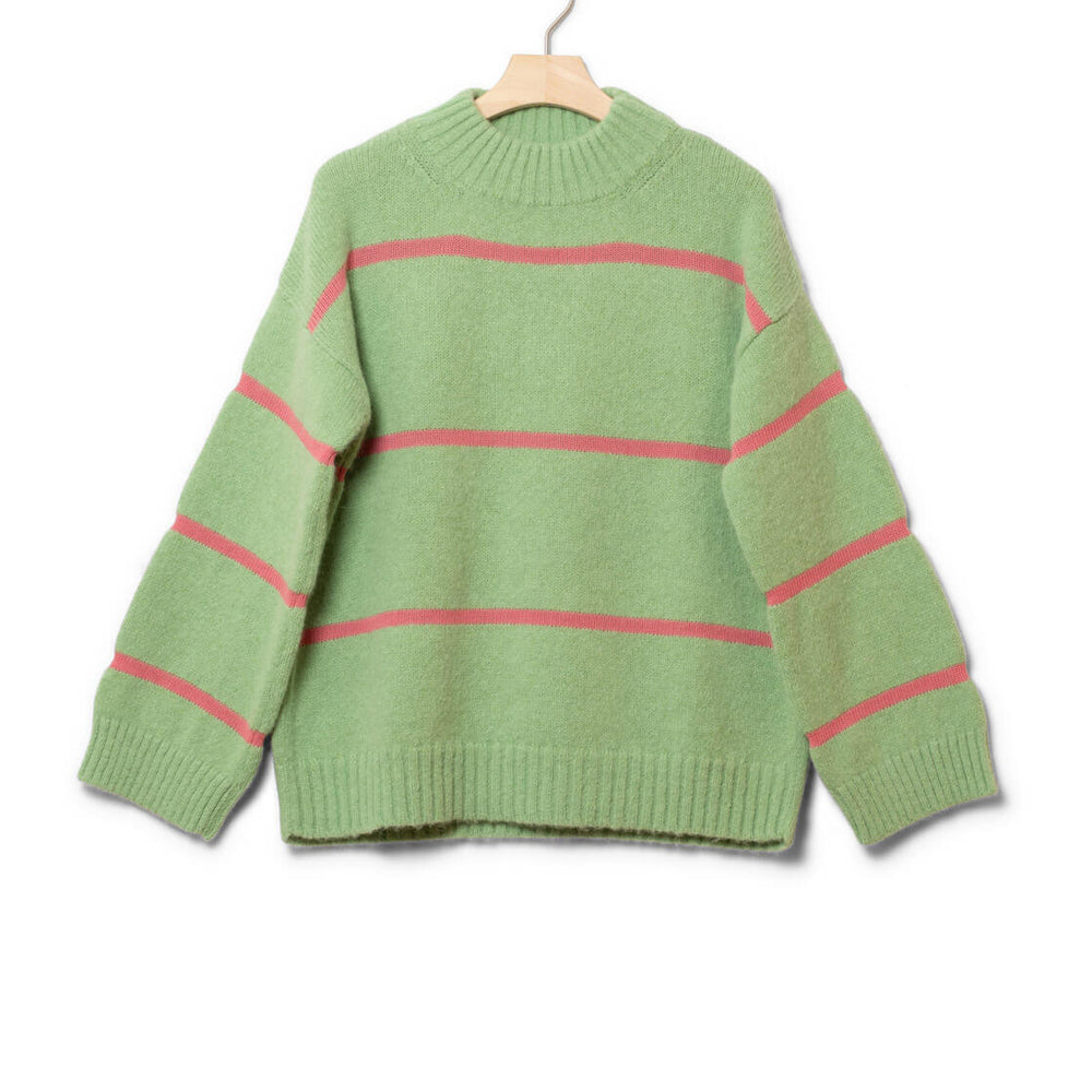 Thinking Mu W Knit Madi Stripes green parrot