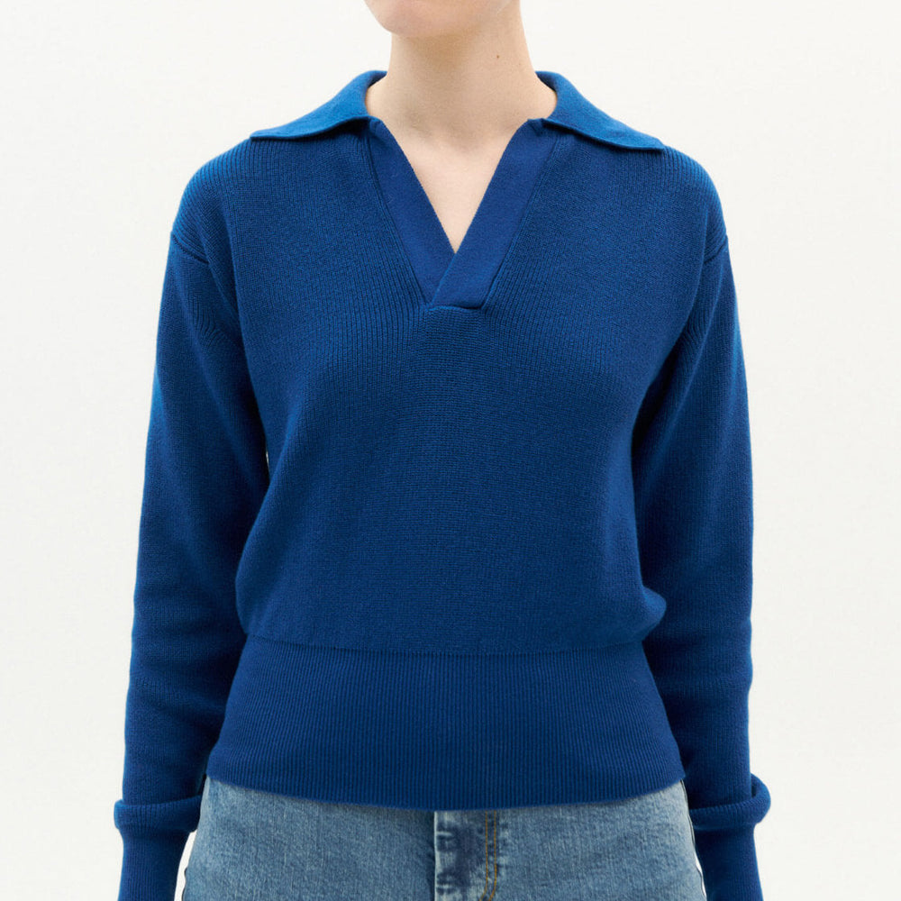 Thinking Mu W Knit Sara blue navy