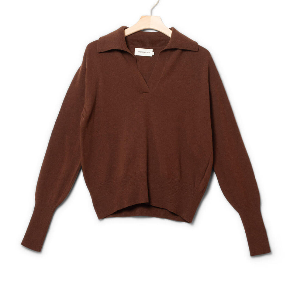 Thinking Mu W Knit Sheena Trash brown