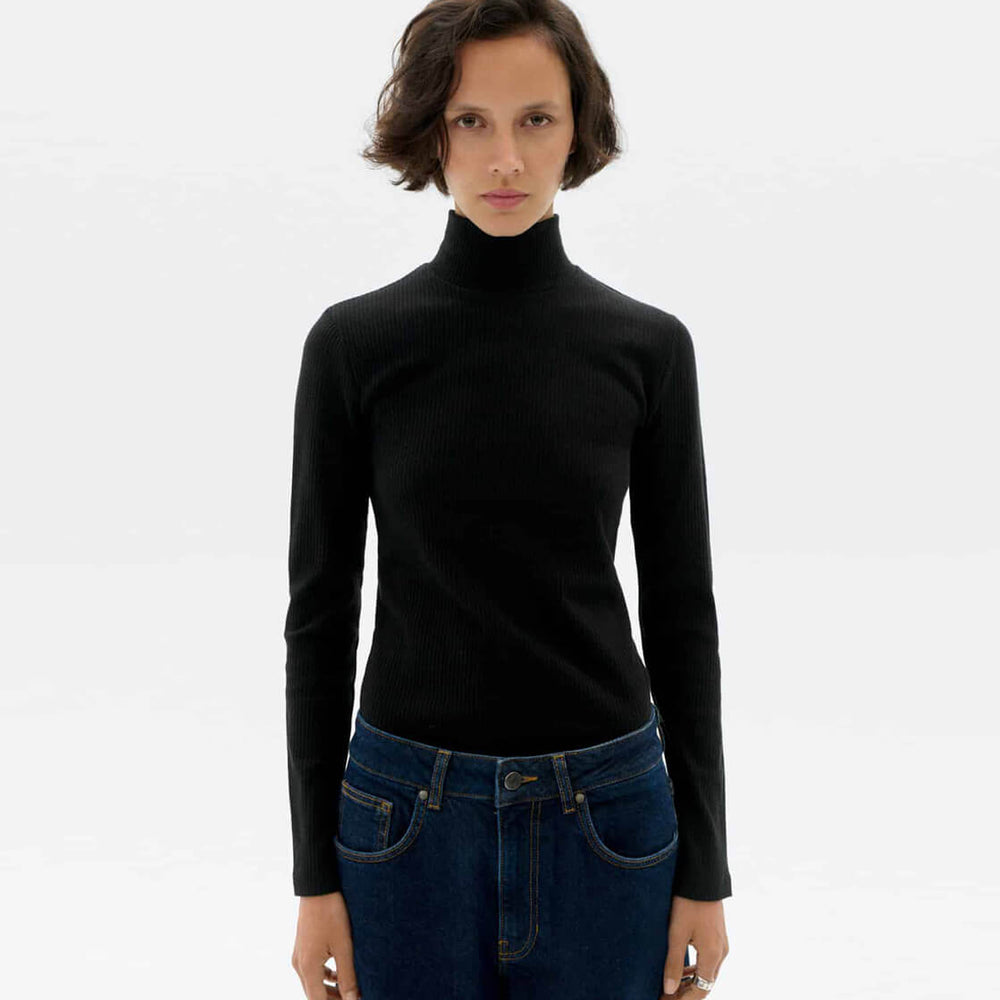Thinking Mu W Longsleeve Aine Hemp black