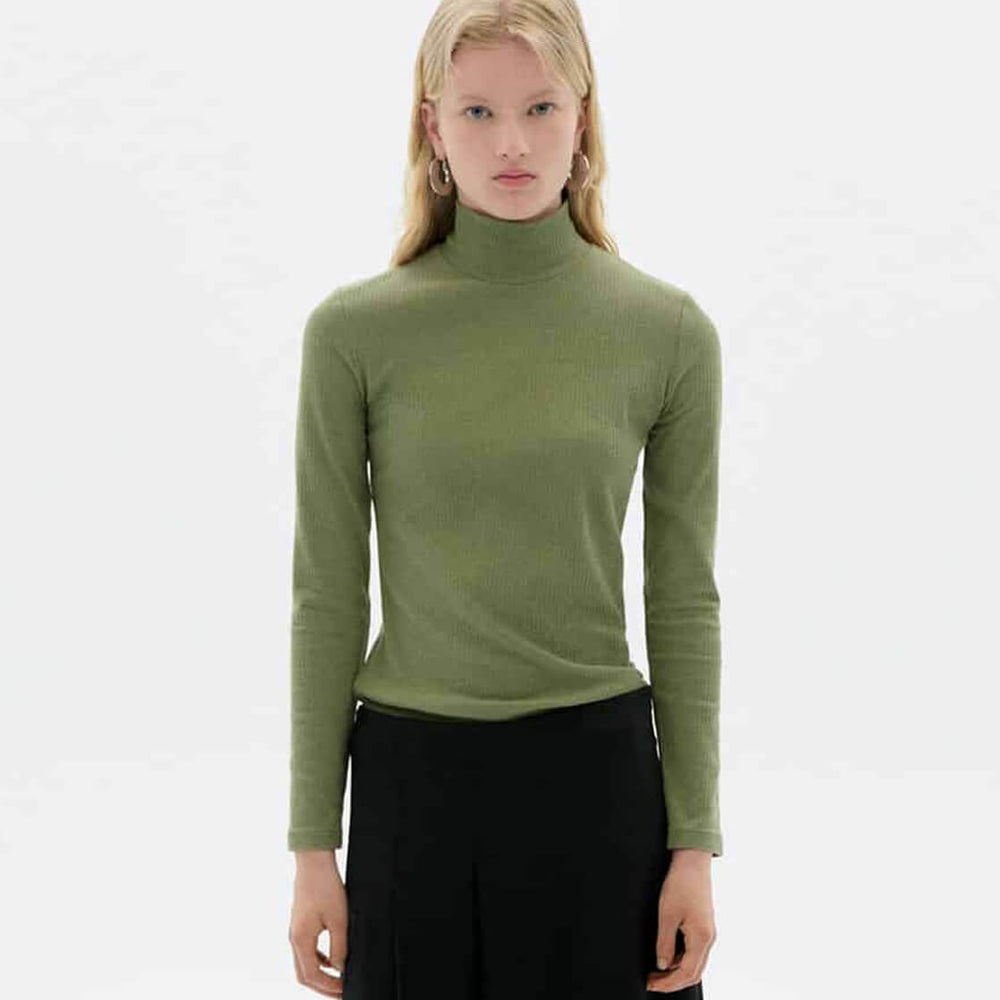 Thinking Mu W Longsleeve Aine Hemp green light eucalyptus