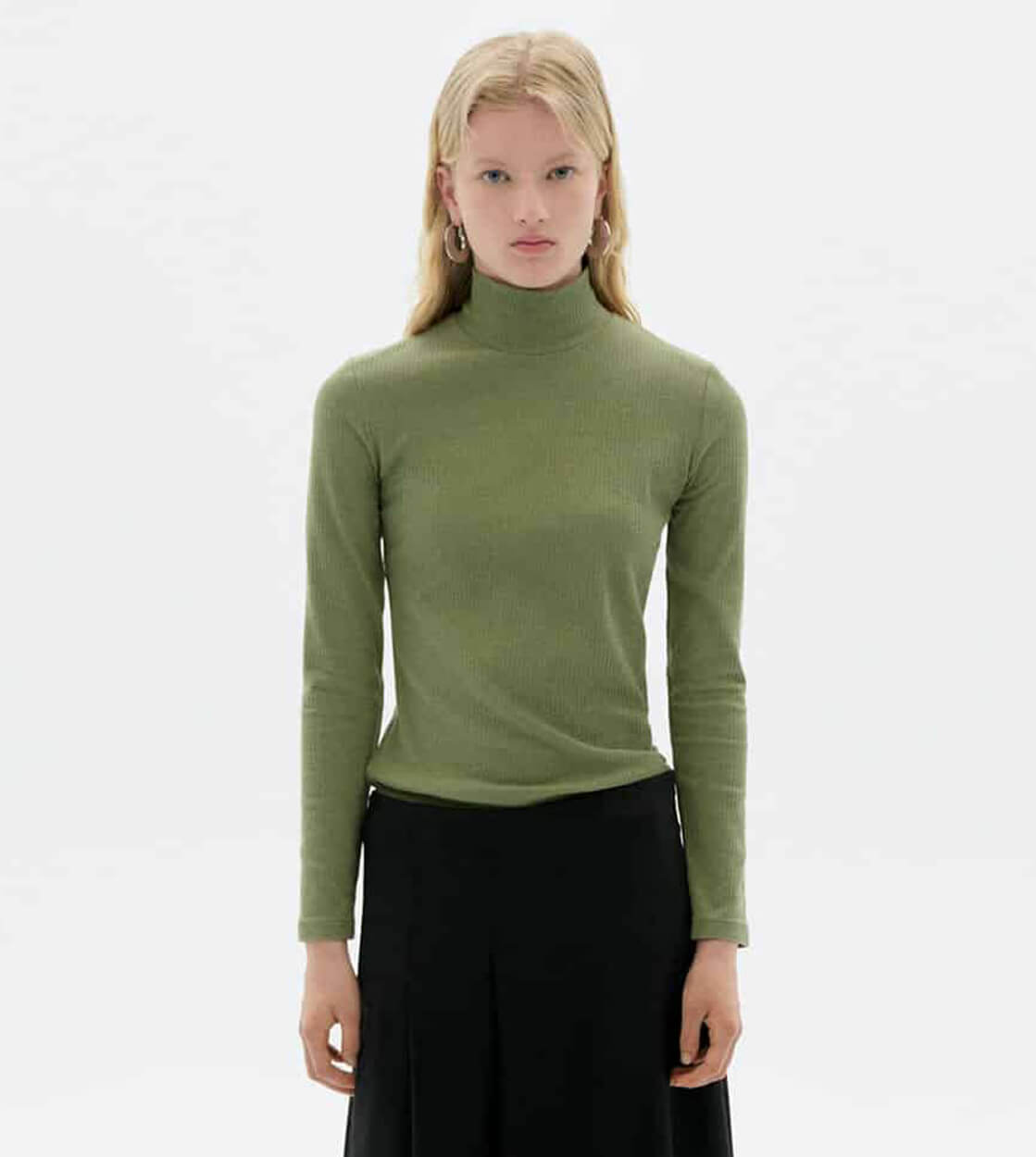 Thinking Mu W Longsleeve Aine Hemp green light eucalyptus