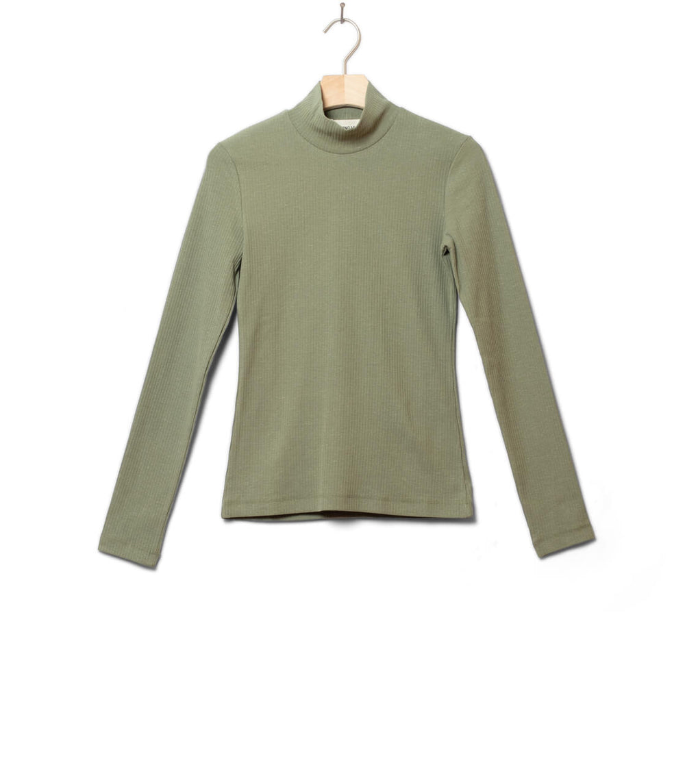 Thinking Mu W Longsleeve Aine Hemp green light eucalyptus