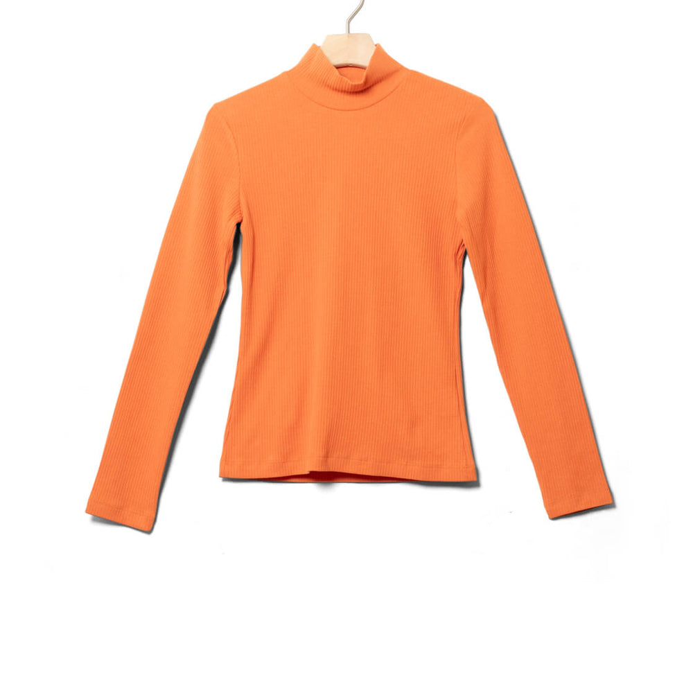 Thinking Mu W Longsleeve Aine Hemp orange apricot