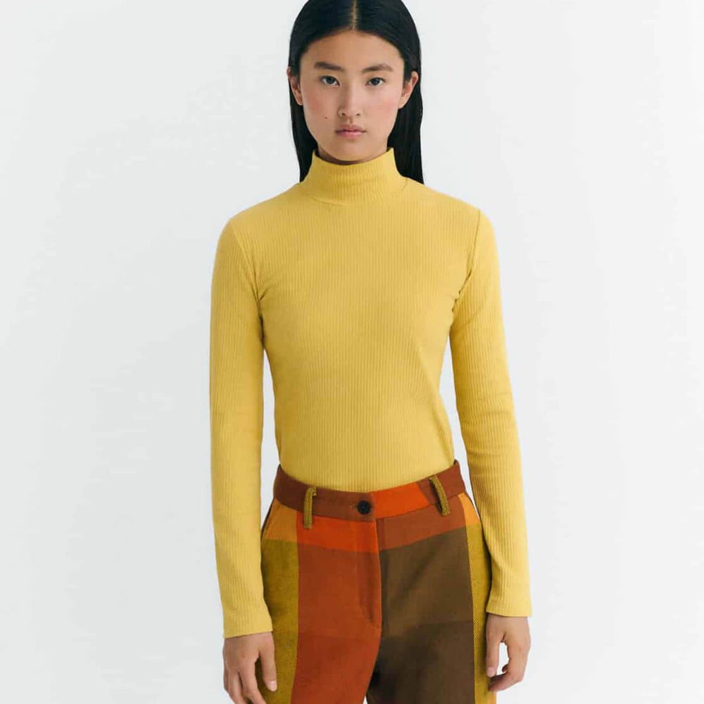 Thinking Mu W Longsleeve Aine Hemp yellow hive