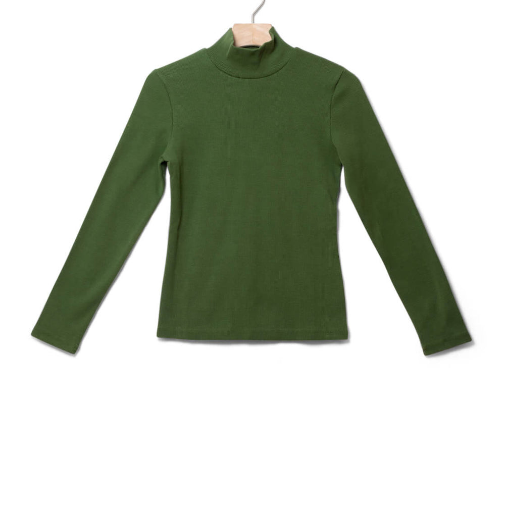 Thinking Mu W Longsleeve Aine green garden rib