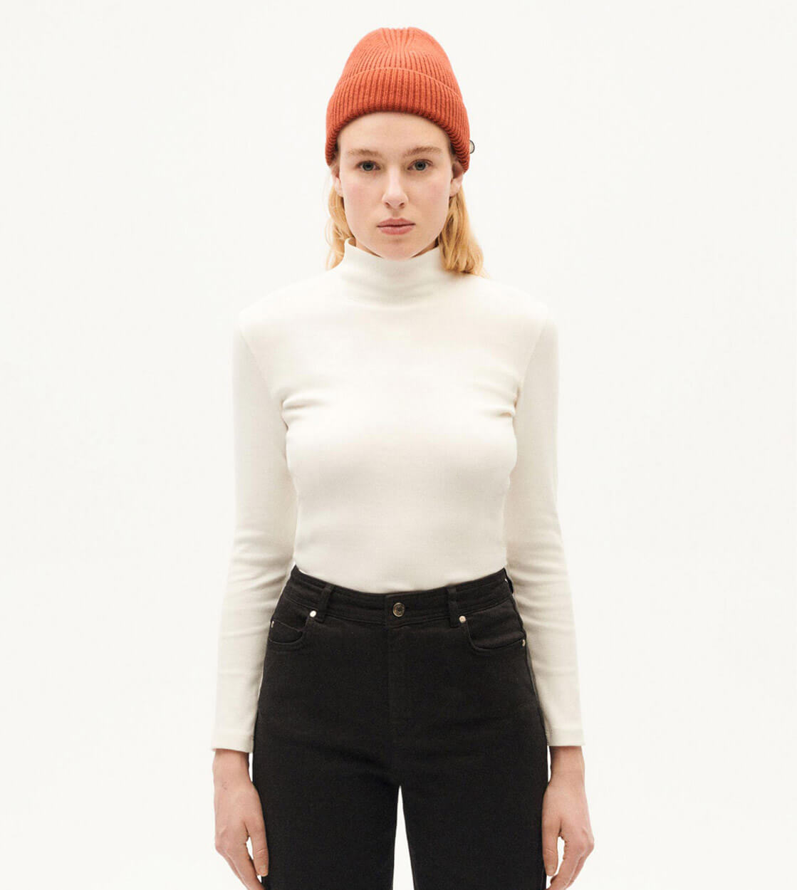 Thinking Mu W Longsleeve Aine white rib