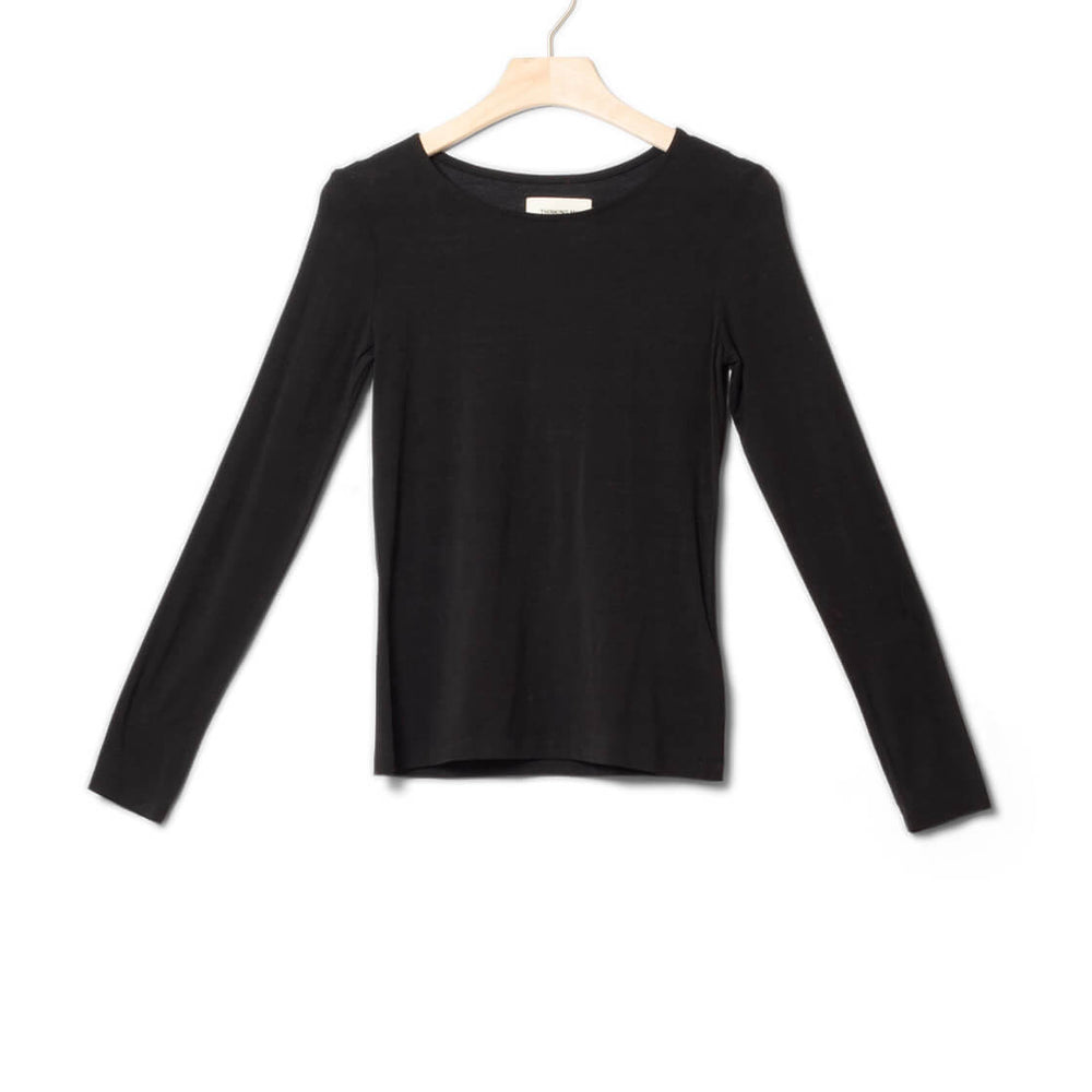 Thinking Mu W Longsleeve Brisa Cachemire black brisa