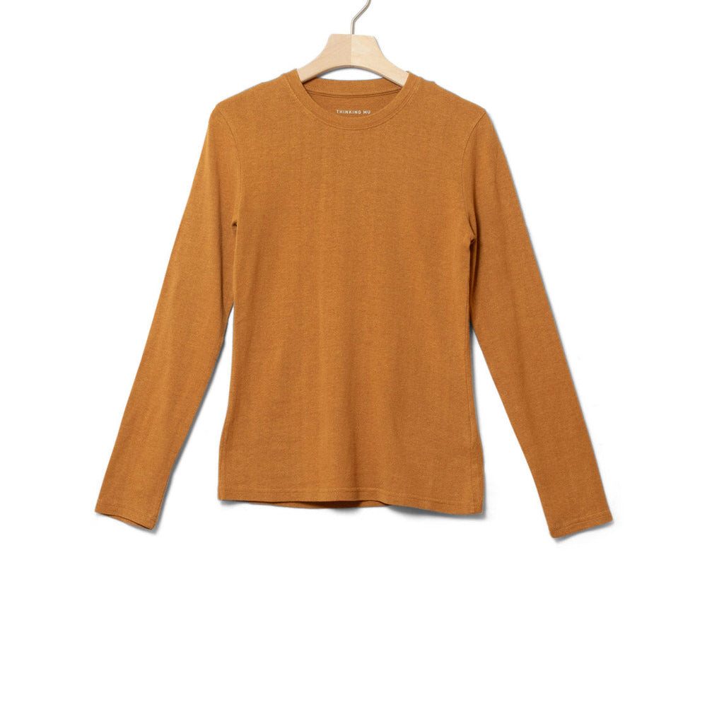 Thinking Mu W Longsleeve Carolina Hemp brown egypt