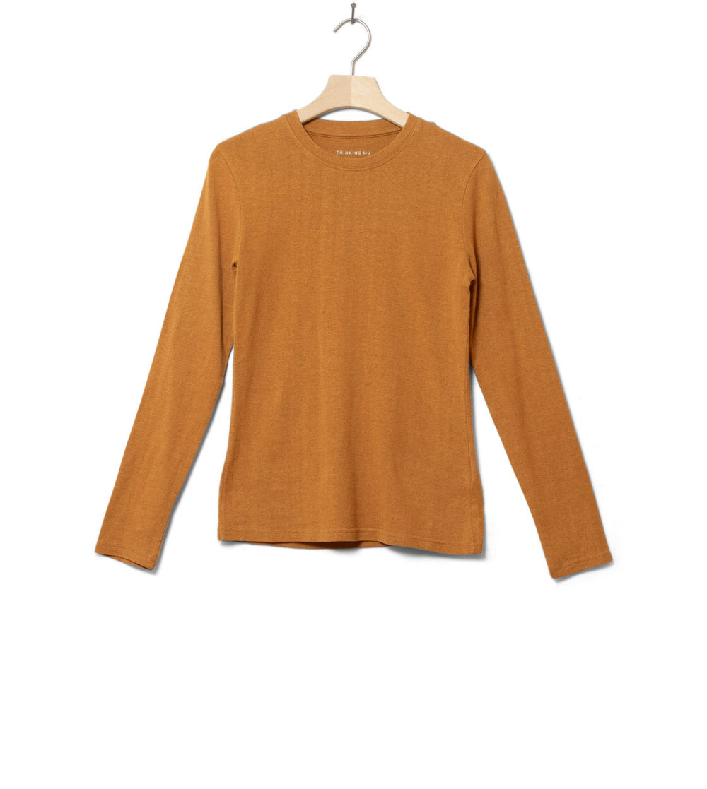 Thinking Mu W Longsleeve Carolina Hemp brown egypt