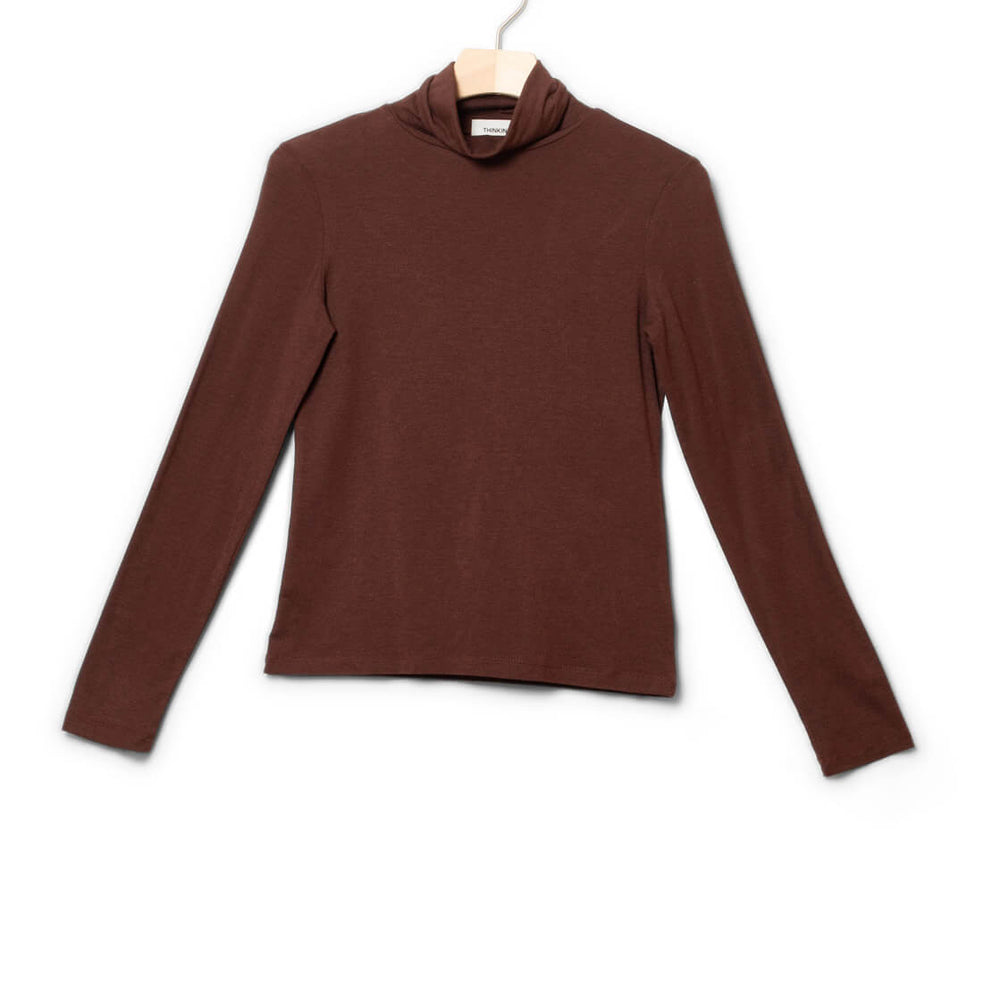 Thinking Mu W Longsleeve Noe Cachemire brown dark