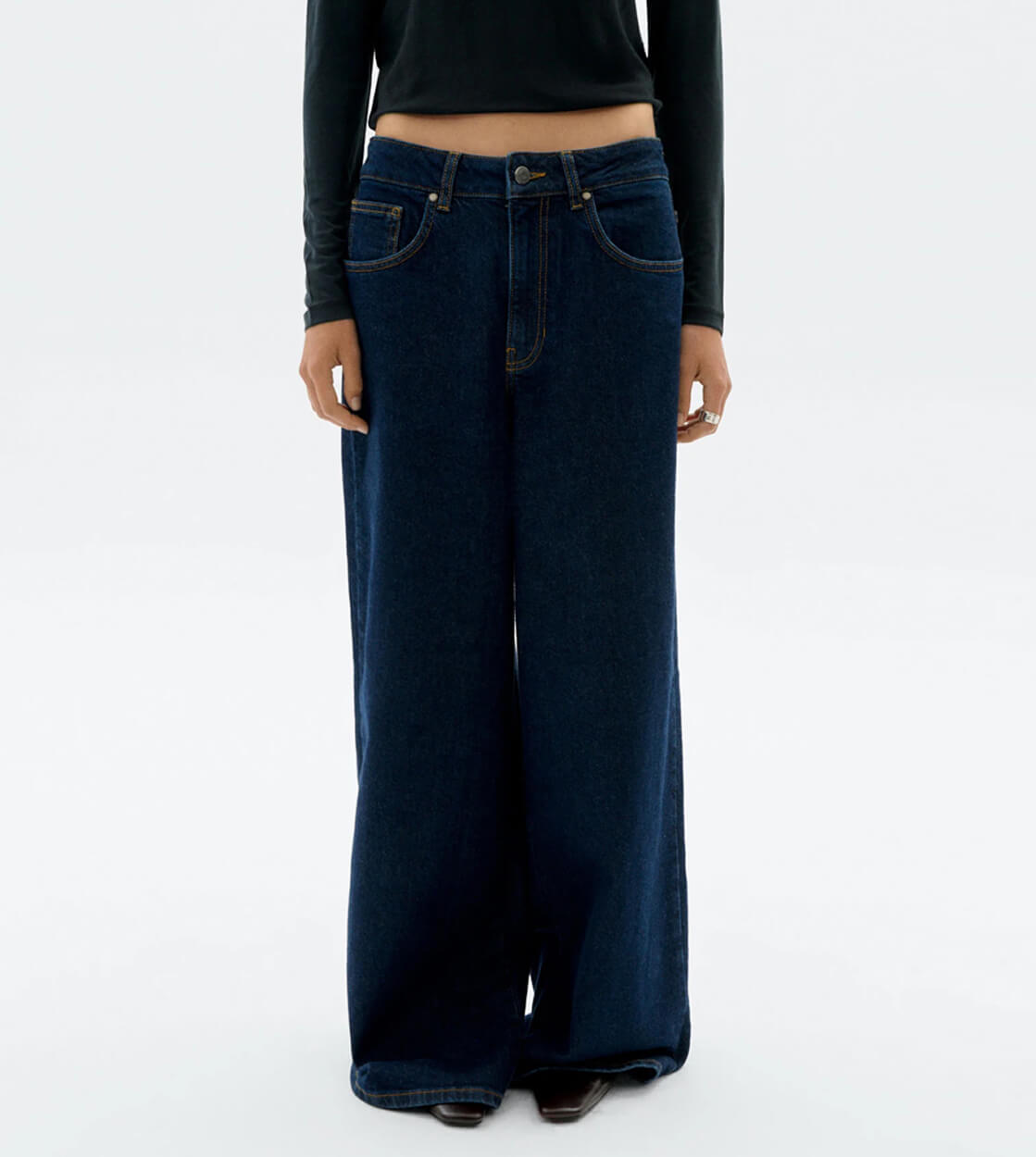 Thinking Mu W Pants Hedda Denim blue dark clean