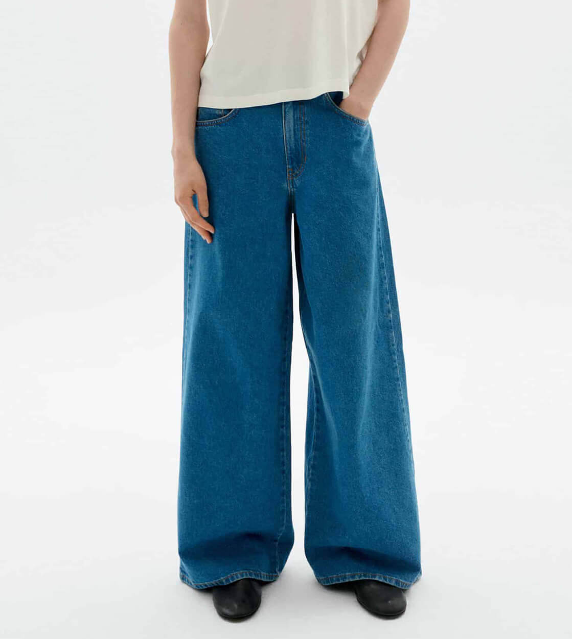 Thinking Mu W Pants Hedda Denim blue tusa clean