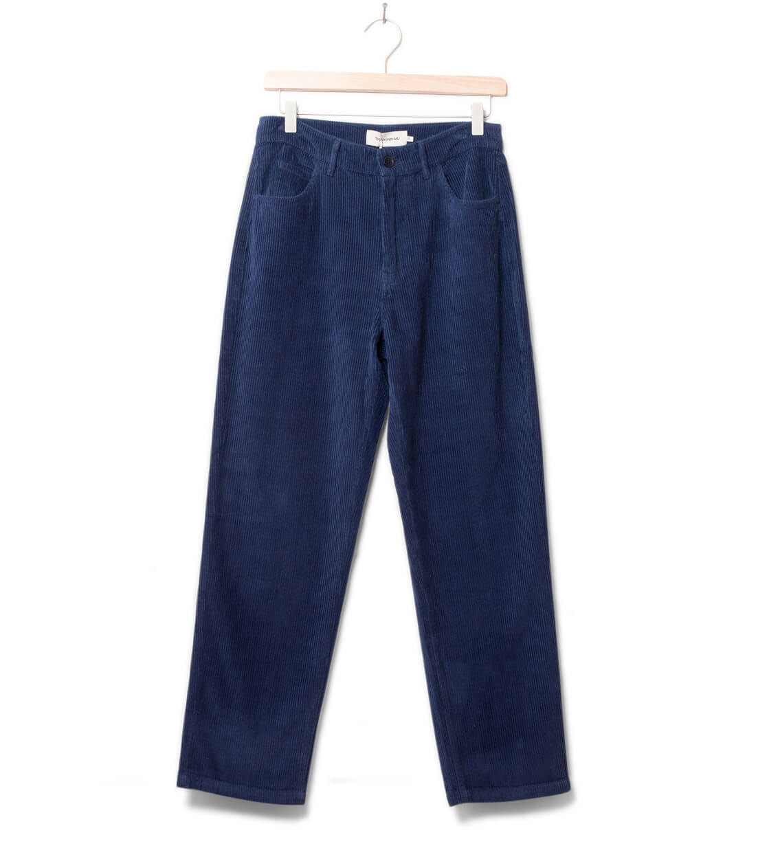 Thinking Mu W Pants Nele Corduroy blue navy