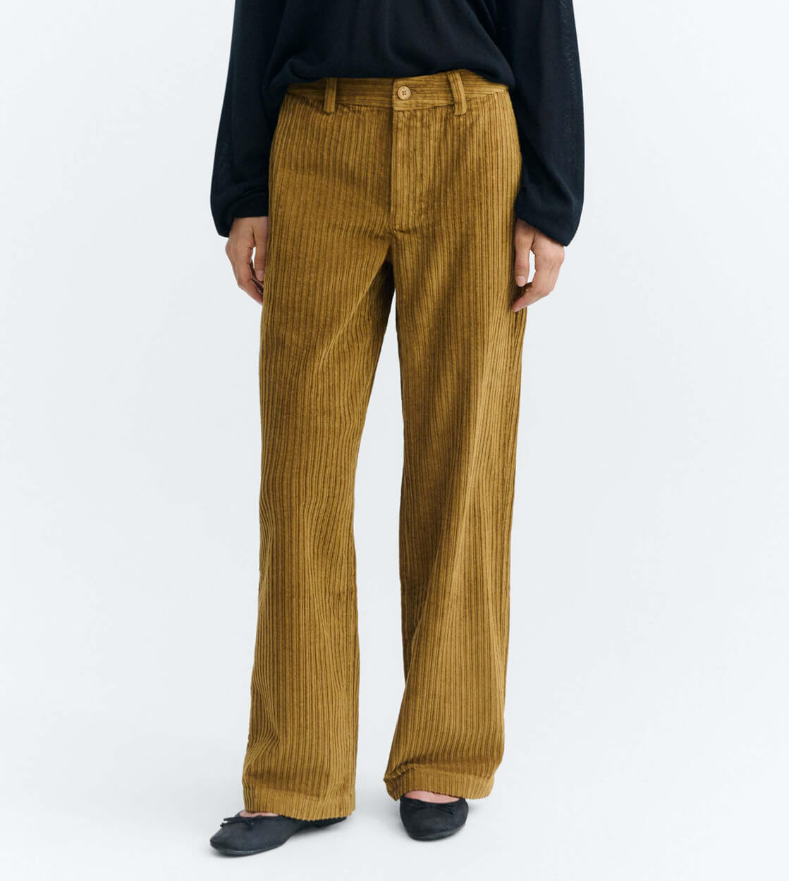 Thinking Mu W Pants Serena brown light oak corduroy