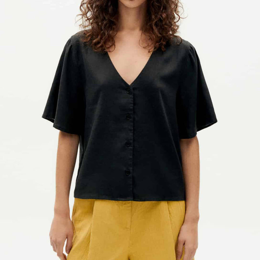 Thinking Mu W Shirt Libelula Hemp black