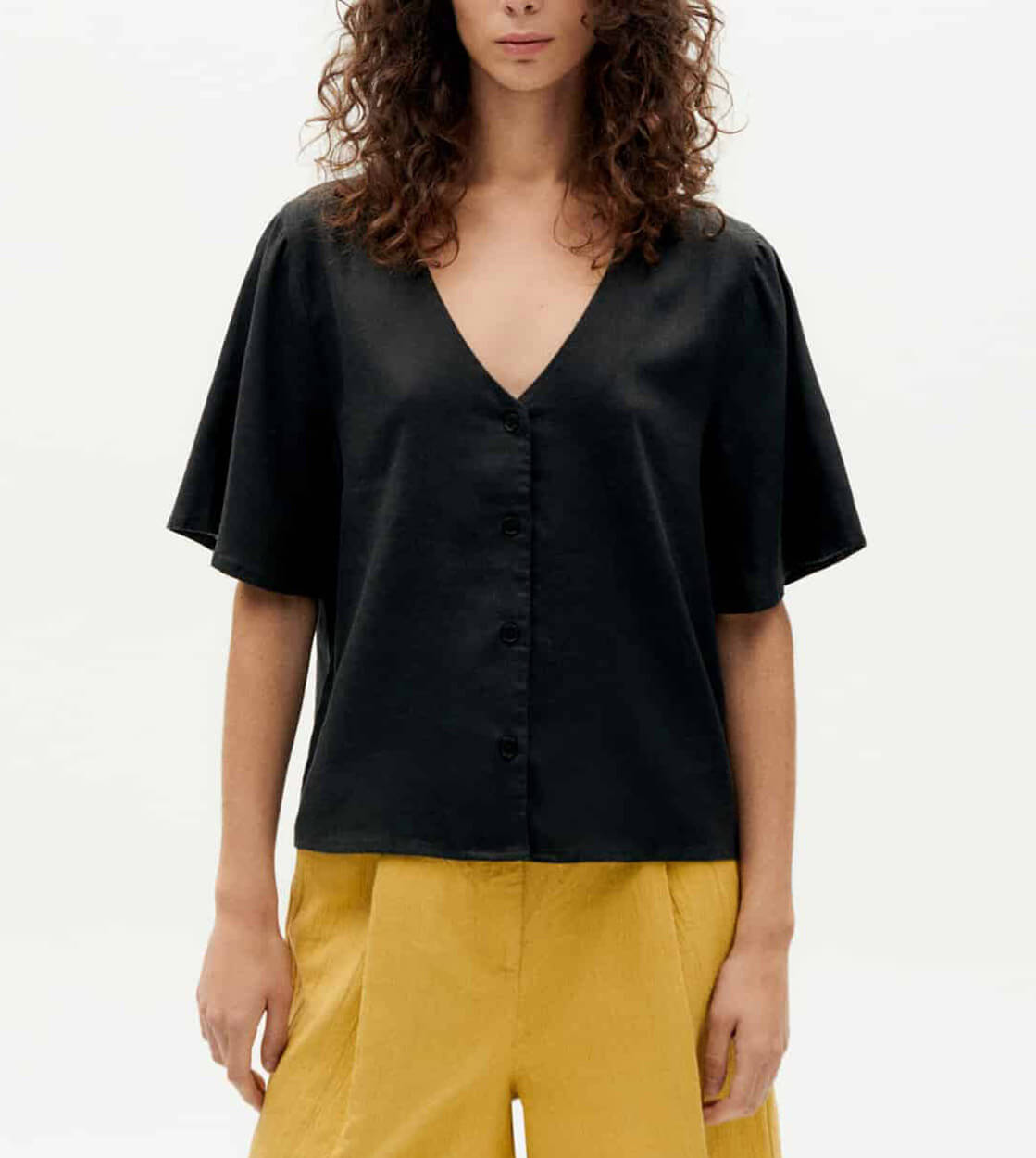 Thinking Mu W Shirt Libelula Hemp black