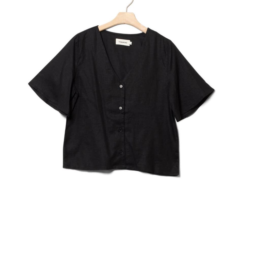 Thinking Mu W Shirt Libelula Hemp black