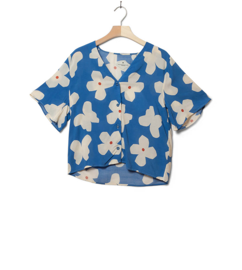 Thinking Mu W Shirt Libelula blue big butterfly