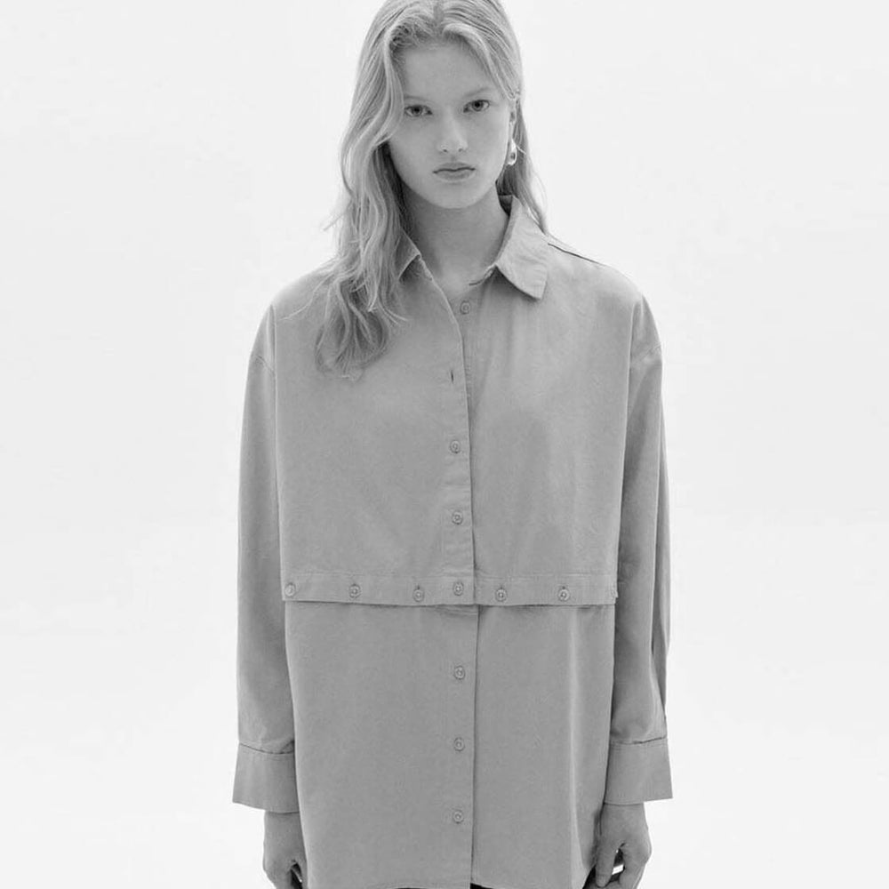 Thinking Mu W Shirt Nataly green dark eucaliptus