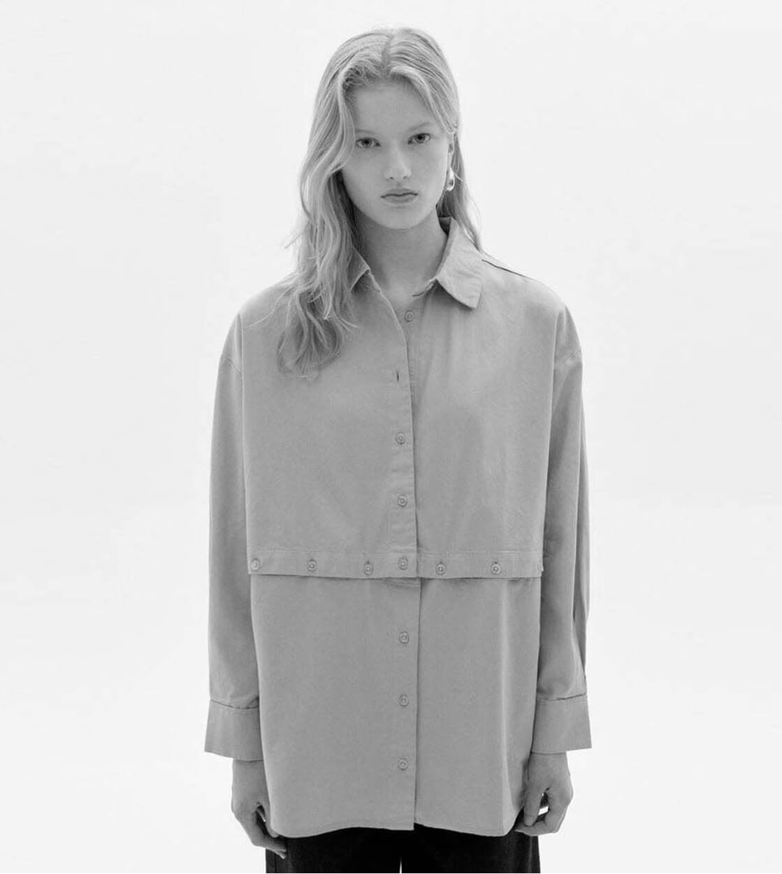 Thinking Mu W Shirt Nataly green dark eucaliptus